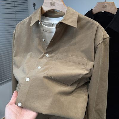 灯芯绒衬衫男长袖纯棉外套