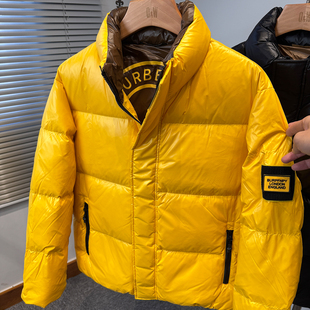 新国标90绒蓬松羽绒服男款冬季加厚立领面包服男装休闲外套潮短款