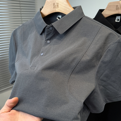 运动休闲拼接短袖t恤男