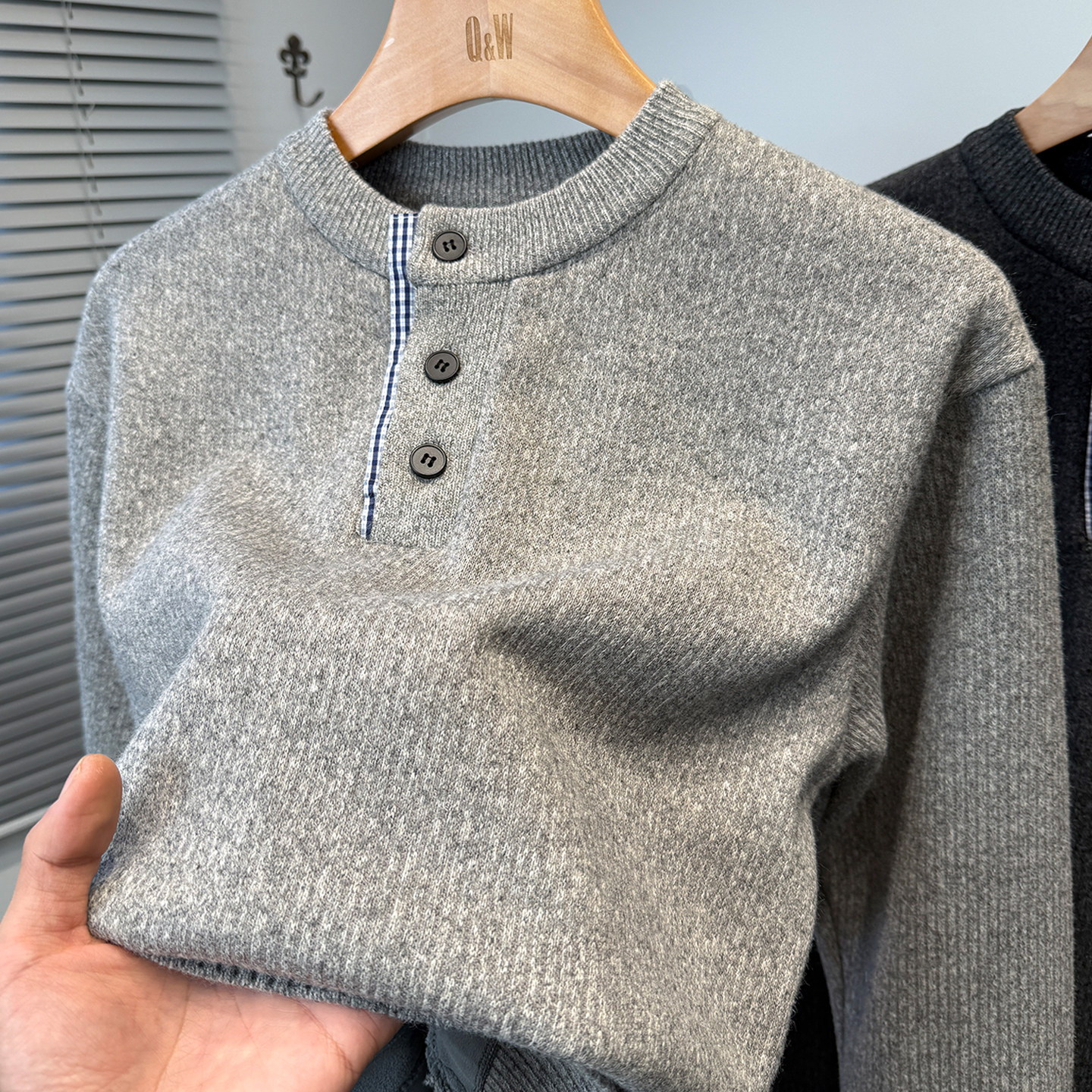 假两件卫衣男加绒加厚秋冬季