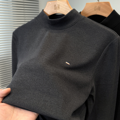 品牌磨毛德绒打底衫男款长袖