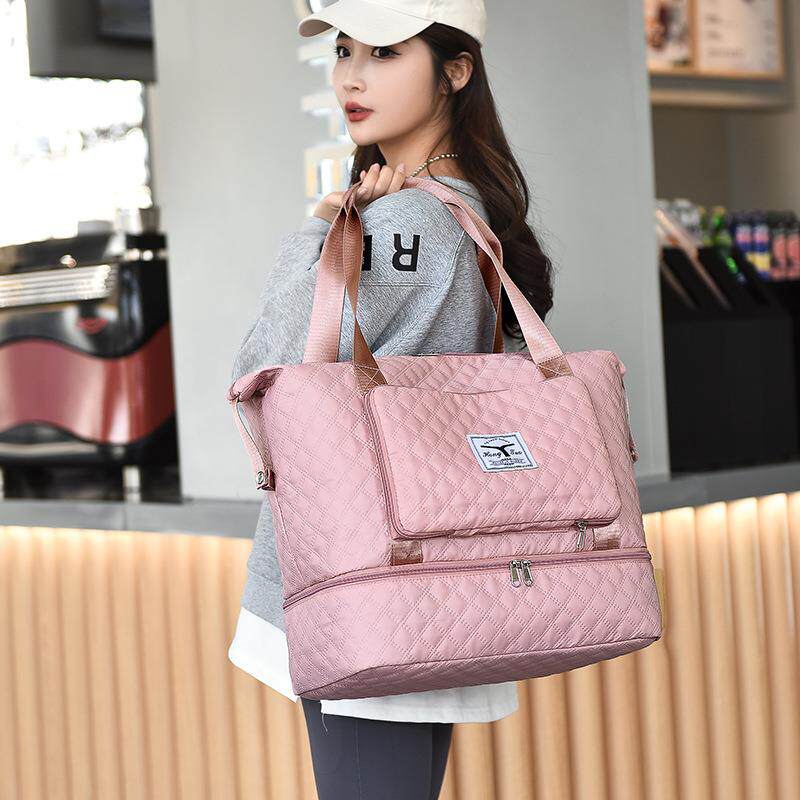 干湿分离旅行健身包瑜伽包运动手提袋独立鞋位单肩待产登机包