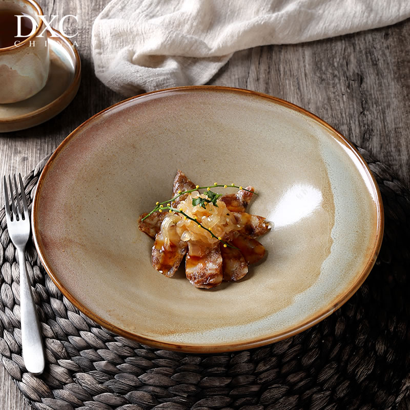 dxc创意意面盘草帽盘简约菜盘