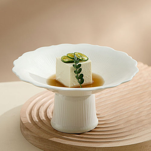 DXC高脚汤盘瓷成人7英寸