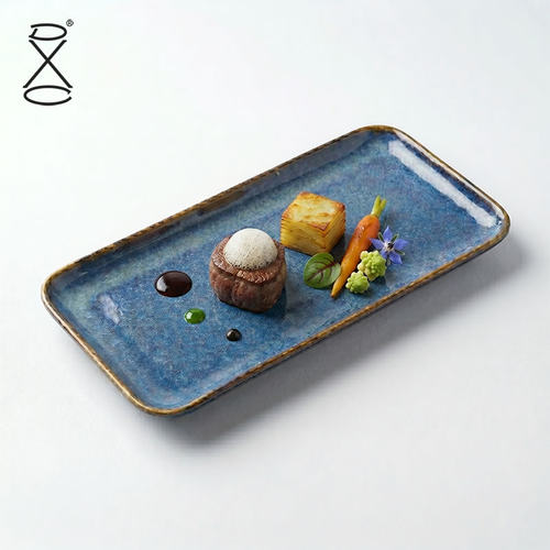 dxc创意鱼盘长方形西餐餐具蒸鱼