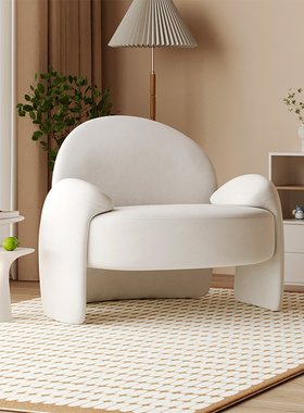 MUMA |丹麦设计|北欧简约单人椅客厅设计师轻奢休闲椅懒人沙发