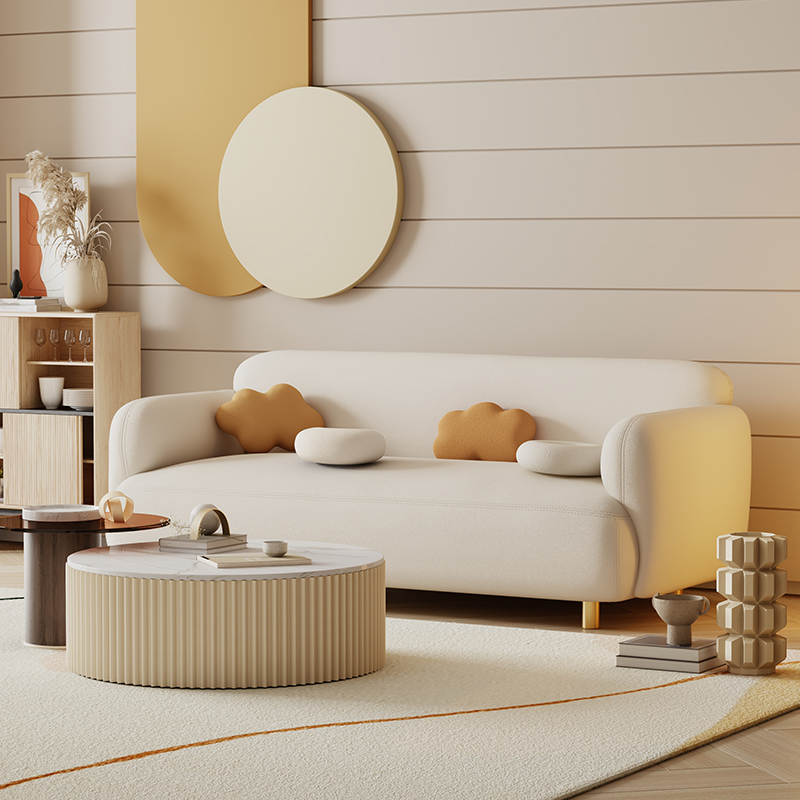 丹麦防水三人轻奢风小户型沙发