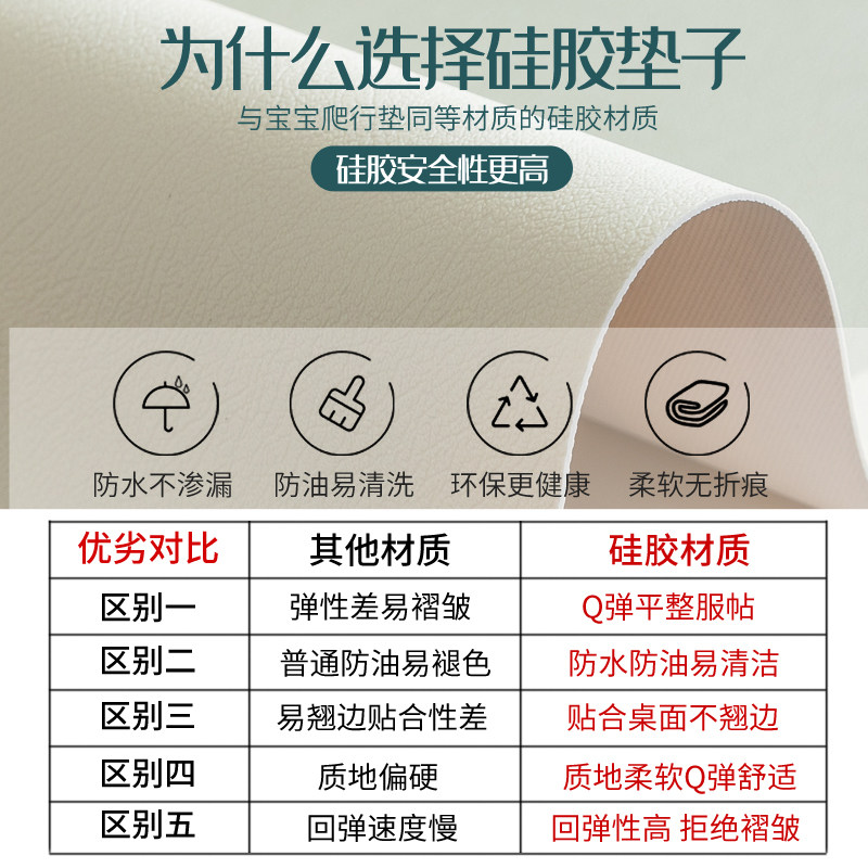 新中式餐桌垫防水防油防烫免洗桌布中国风电视柜垫家用皮革茶几垫