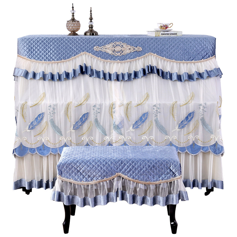 轻奢钢琴罩防尘罩钢琴罩欧式钢琴全罩布艺中开钢琴套琴凳套罩,居家布艺,钢琴罩,淘宝优惠券,粉丝福利购,淘宝优惠卷