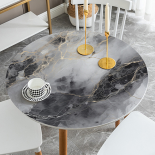 圆桌桌垫2026新款圆形防水防油防烫免洗轻奢高级感餐桌垫家用垫子