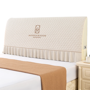 高级感全包床头罩套新款公主风木床头通用软包防尘床靠背罩可拆洗