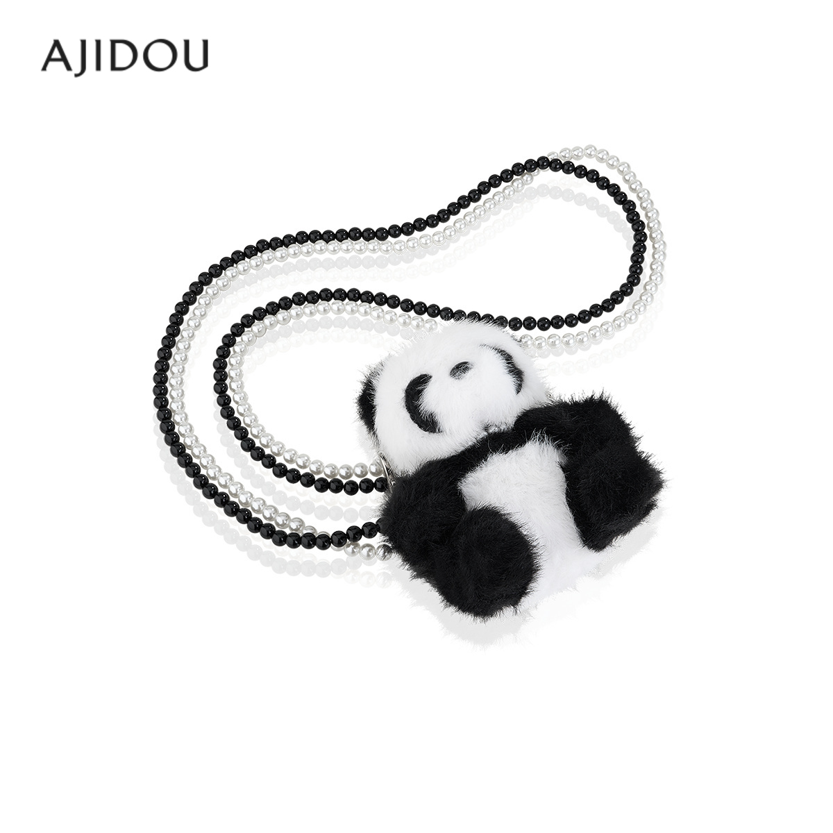 AJIDOU阿吉豆女款挂件背包挂件钥匙扣毛绒公仔钥匙链创意包包挂饰