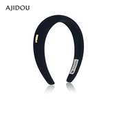 赵露思同款 洗脸专用高颅顶压发头箍 发箍阿吉豆黑色赫本风头箍女款