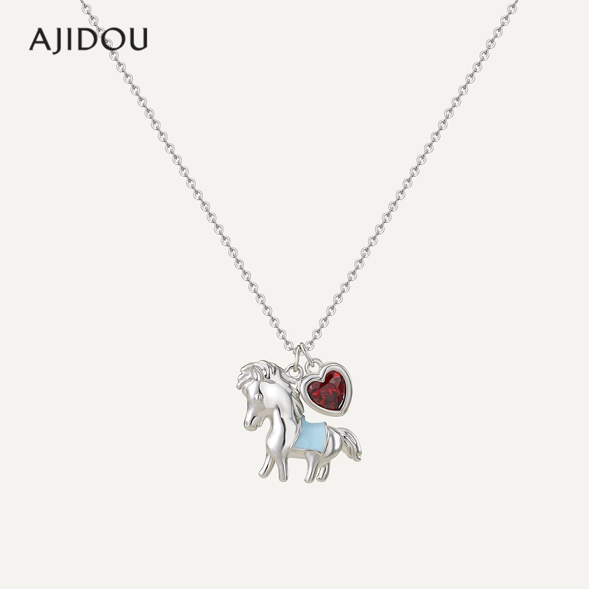 AJIDOU阿吉豆兔子骑士系列潮酷时尚项链时尚吊坠个性款颈链毛衣链,饰品/流行首饰/时尚饰品新,项链,淘宝优惠券,粉丝福利购,淘宝优惠卷