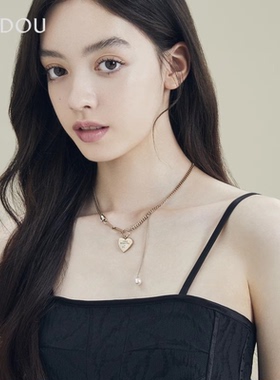 AJIDOU/阿吉豆时尚金属珍珠项链