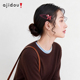 AJIDOU阿吉豆发饰时尚 气质侧边夹前额碎发刘海夹后脑勺细碎发边夹