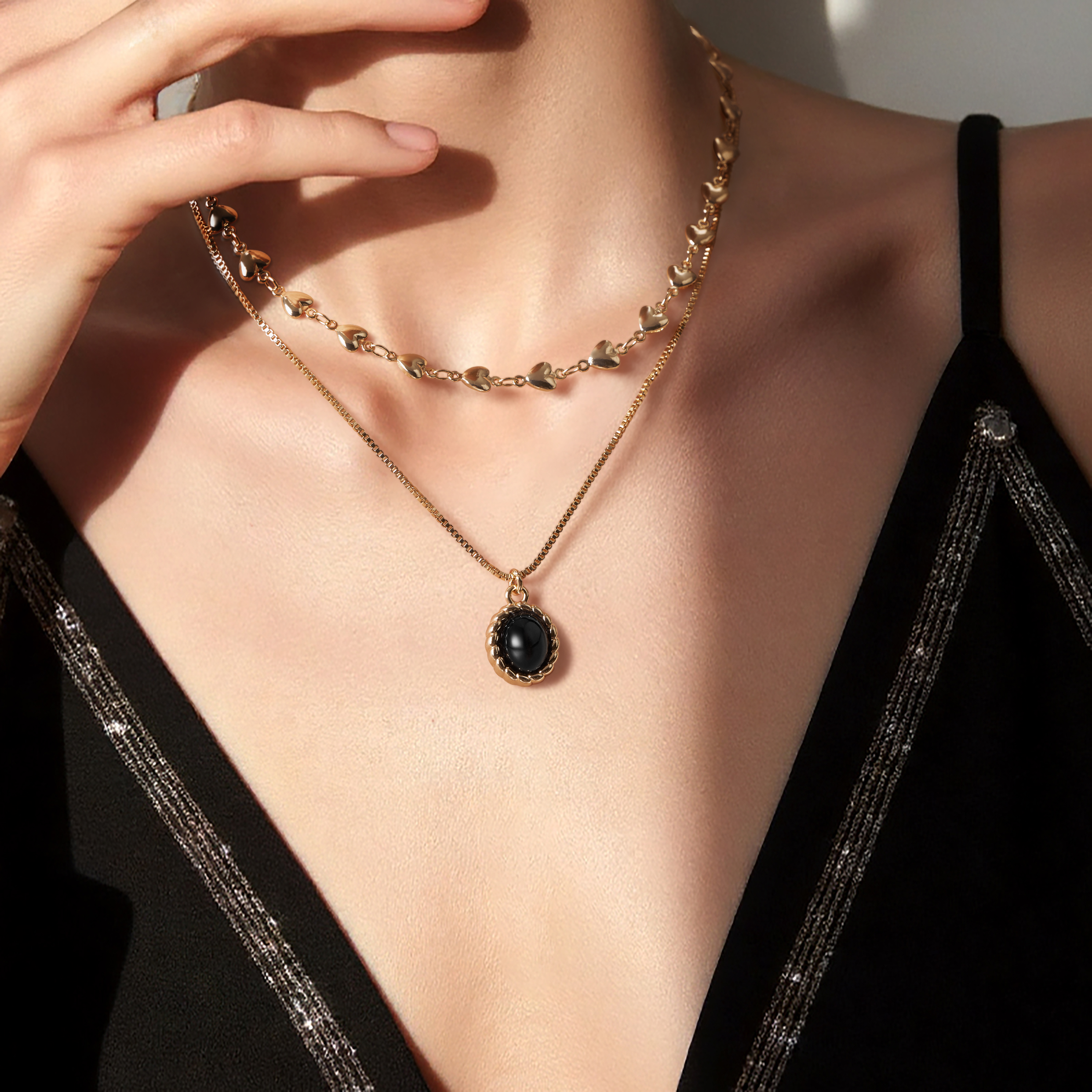 阿吉豆项链女高级感玛瑙项链颈链