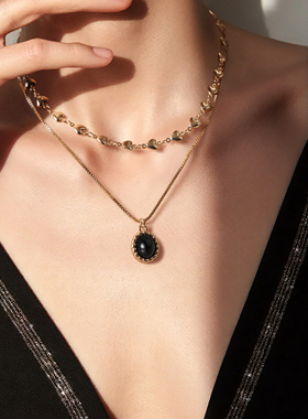 阿吉豆项链女高级感玛瑙项链颈链