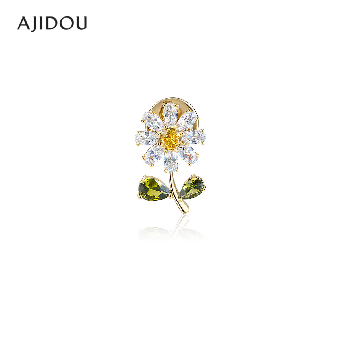 AJIDOU阿吉豆胸针女款时尚花卉别针饰品法式复古配饰轻奢礼服胸花