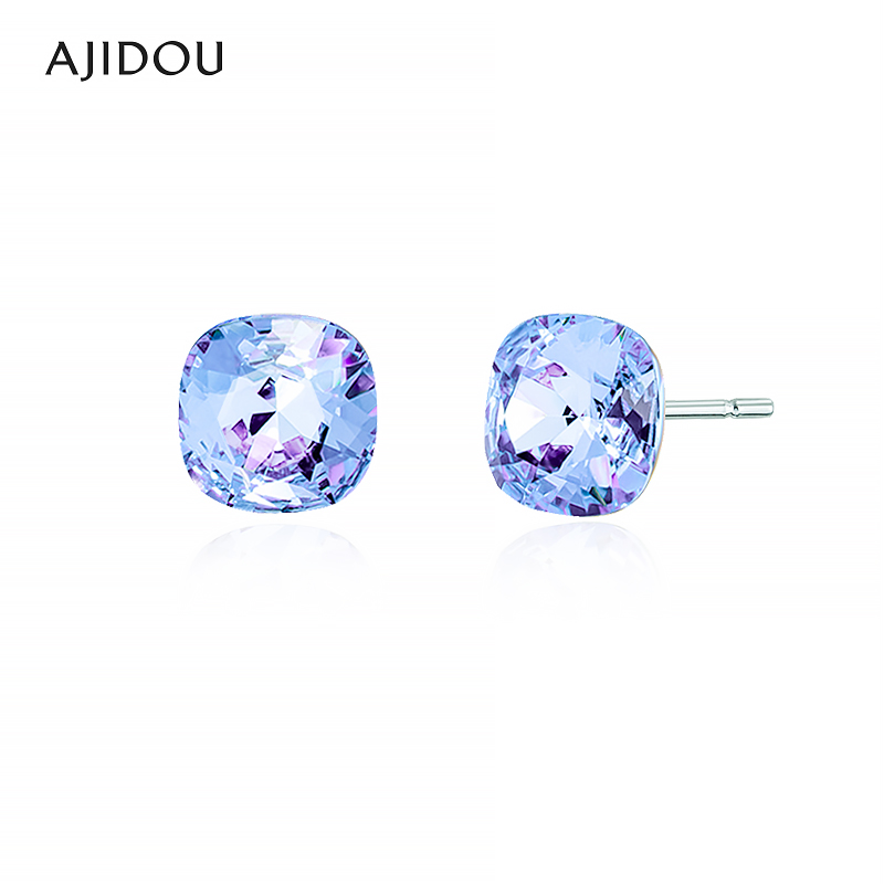 阿吉豆925银女耳饰潮流闪耀耳钉