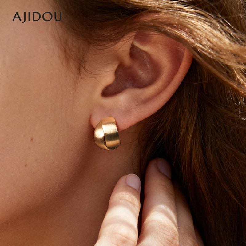AJIDOU阿吉豆小金豆耳钉女S925银轻奢高级感耳扣耳环欧美风耳饰品,饰品/流行首饰/时尚饰品新,耳环,淘宝优惠券,粉丝福利购,淘宝优惠卷