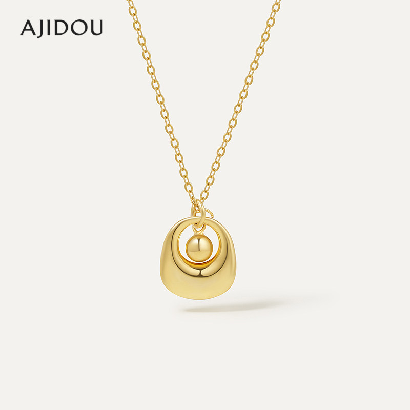 AJIDOU阿吉豆925银钱袋子项链