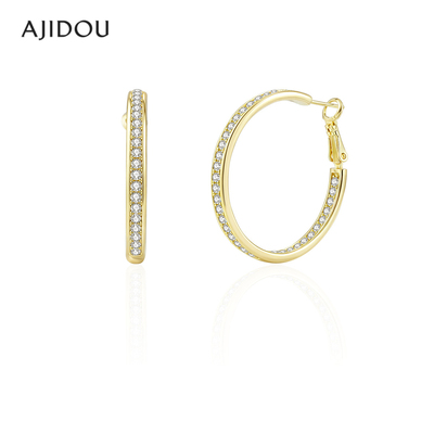 AJIDOU阿吉豆碎银子圆圈耳环女