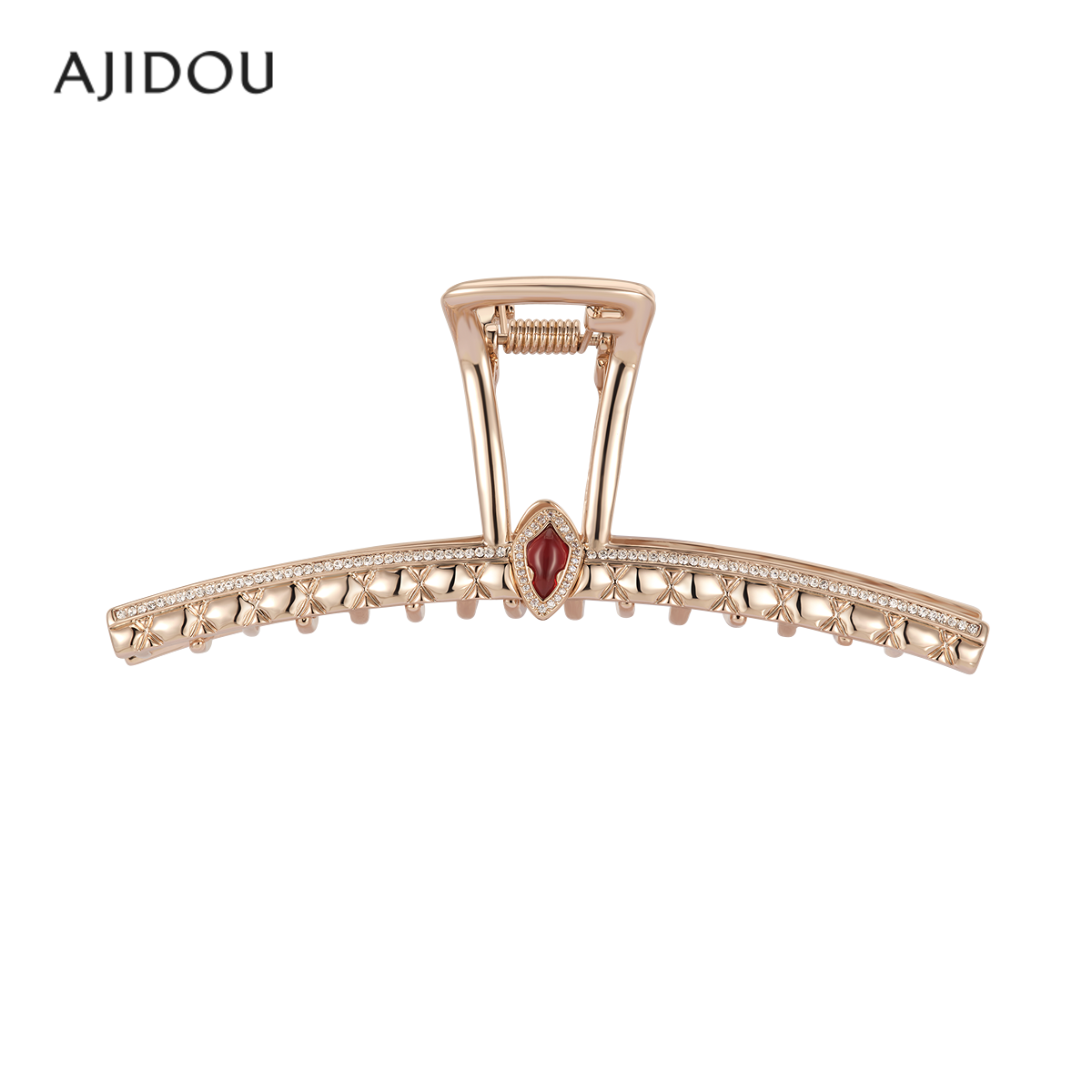 AJIDOU阿吉豆抓夹女灵蛇传说系列时尚大玛瑙头饰专柜同款发夹发饰
