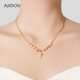 AJIDOU阿吉豆淡水珍珠芒星项链潮酷时尚 项圈贴颈项链小众款 毛衣链
