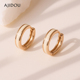 AJIDOU阿吉豆耳环女款 耳圈轻奢耳扣简约潮流圆环百搭通勤耳钉耳饰