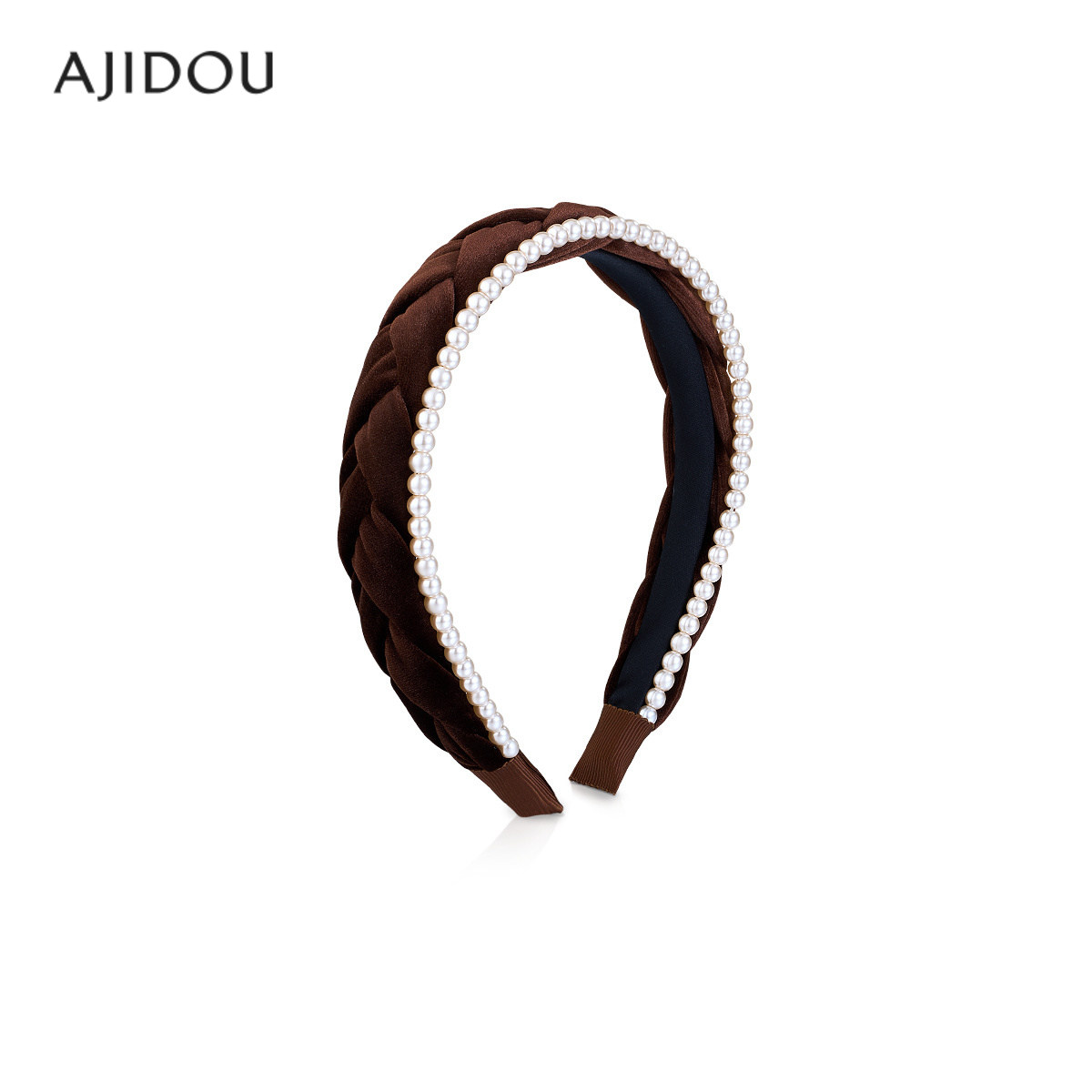 阿吉豆麻花发箍仿珍珠缠绕头箍