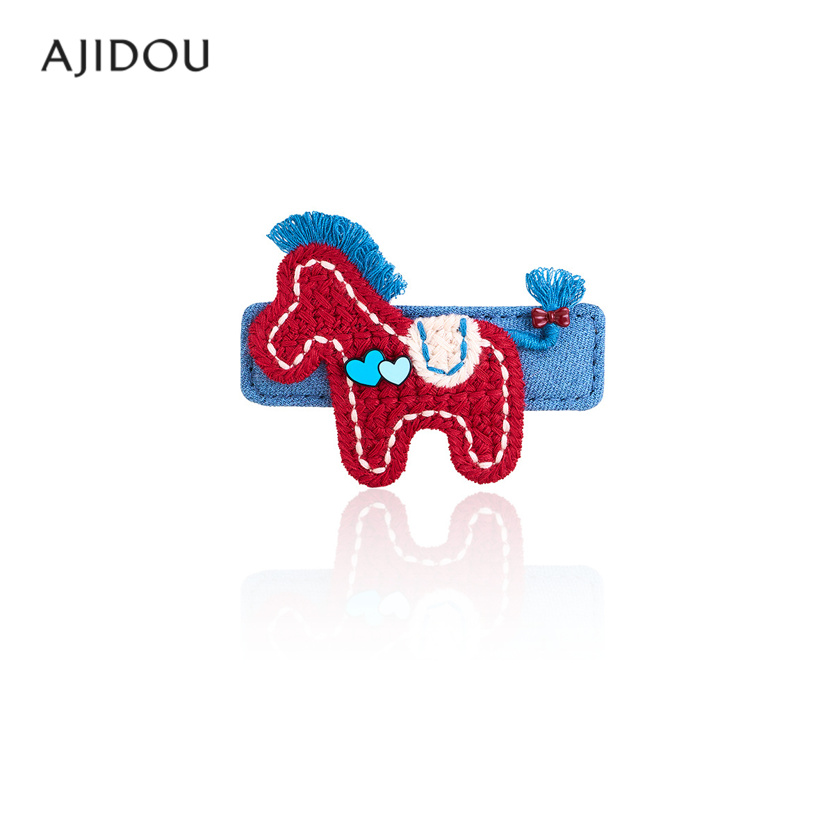 阿吉豆发夹百搭发夹气质小马边夹