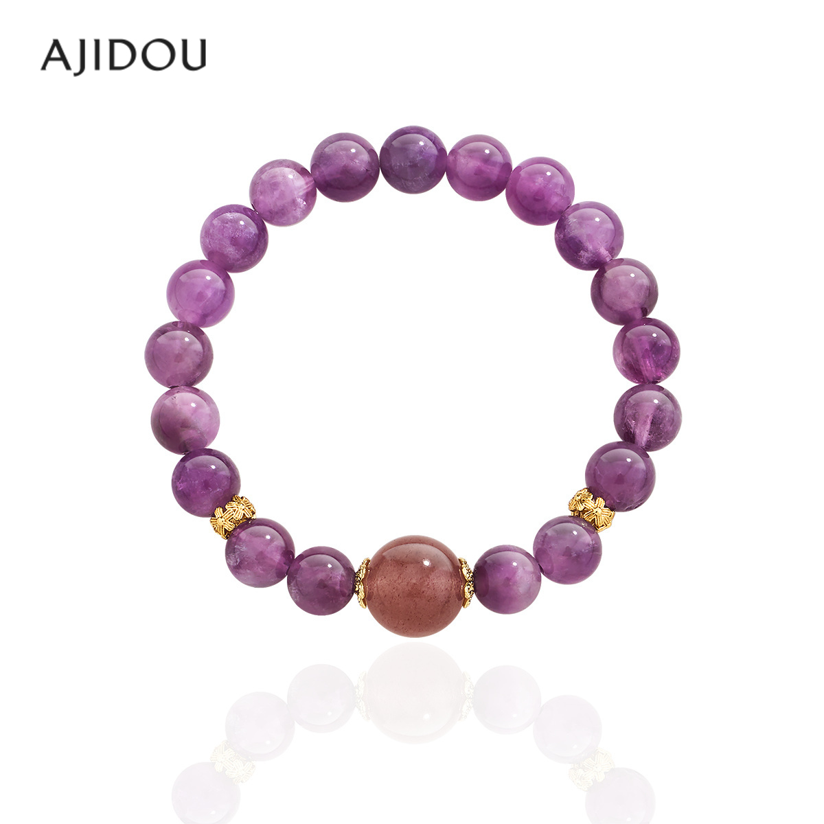 阿吉豆手链女款手串紫水晶手饰