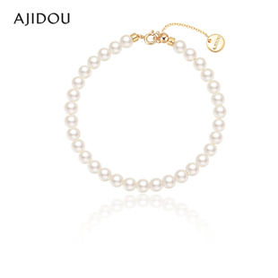 AJIDOU阿吉豆珍珠手链女款施家同款手串小众轻奢串珠高级感手饰品