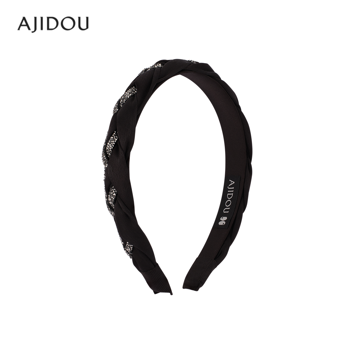 AJIDOU阿吉豆宽头箍发箍女款时尚璀璨闪耀仿水晶线下专柜同款发饰