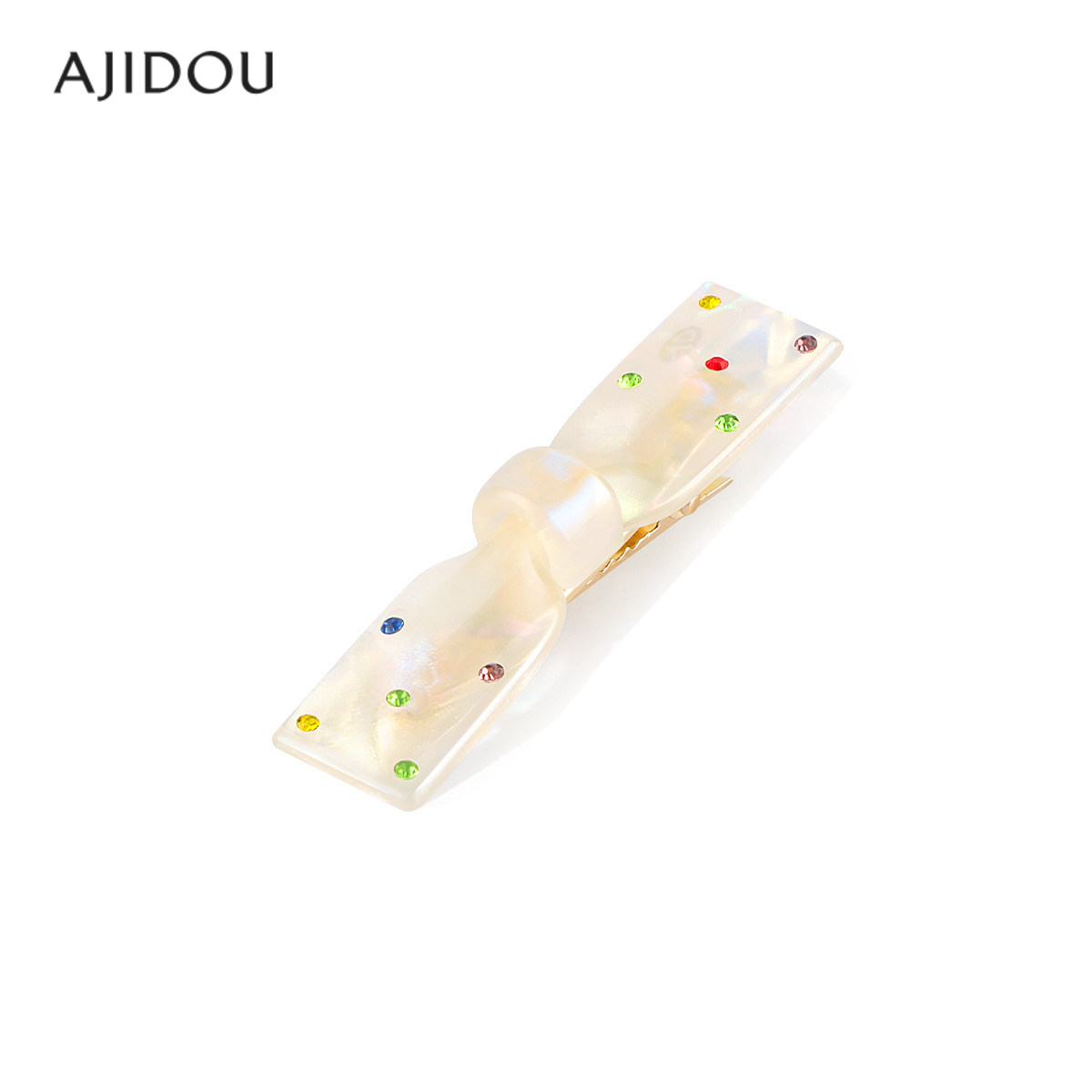 AJIDOU阿吉豆糖果发夹发饰2026款蝴蝶结鸭嘴夹女刘海夹侧边夹发夹