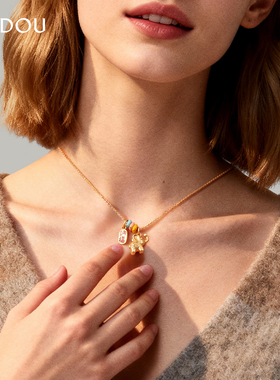 AJIDOU阿吉豆项链女款金色锁骨链