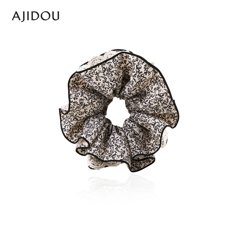AJIDOU阿吉豆时尚甜美发圈高颅顶高级发卡洋气扎头绳时尚大肠发圈