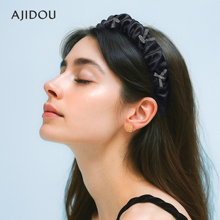 头箍发饰 休闲简约宽专柜同款 AJIDOU阿吉豆发箍女高颅顶时尚 优雅款