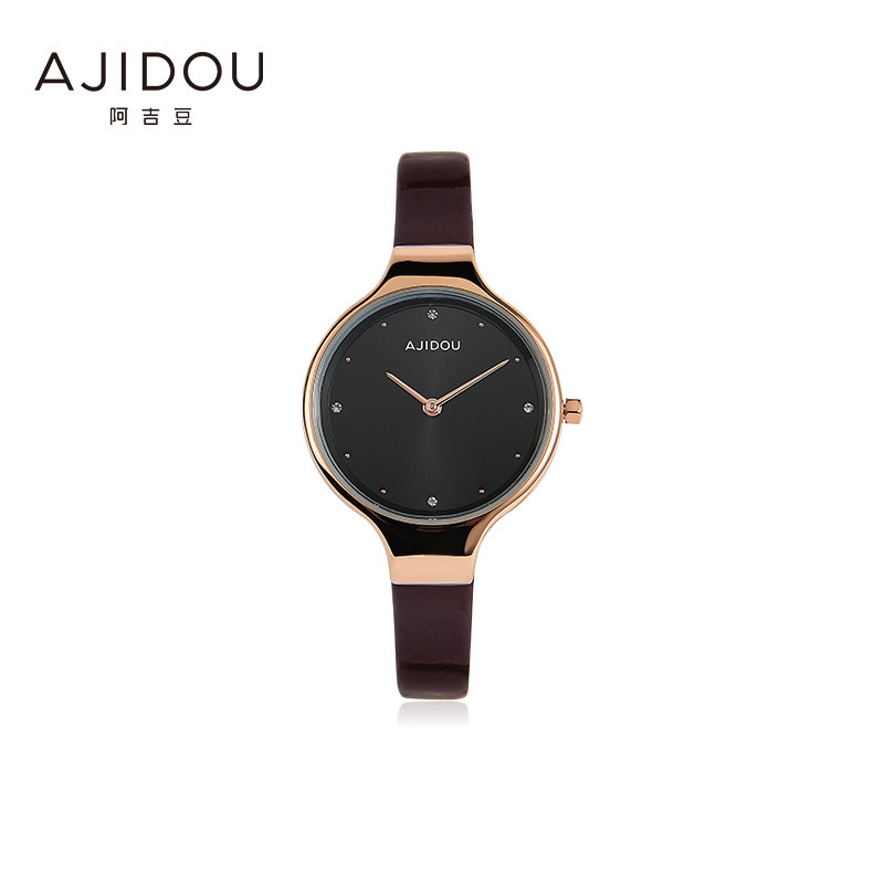 阿吉豆纤巧雅致手表时尚经典致新颖大方欧美风情女士商务腕表