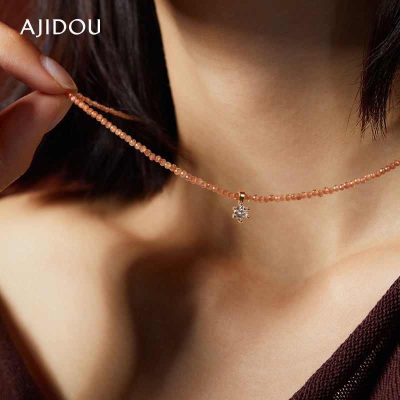 阿吉豆女项链颈链小众设计锁骨链