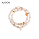 AJIDOU阿吉豆手链女款 十二星座叠戴串珠饰品高级感摩羯座水晶手串