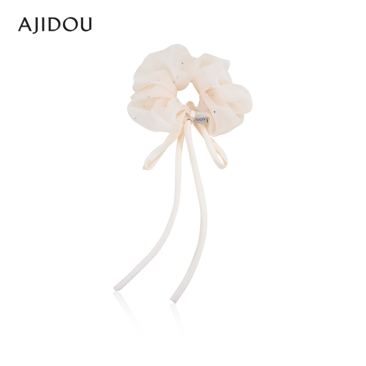 AJIDOU阿吉豆发饰粉红水晶时尚发圈休闲弹性发带时尚甜美可爱发绳