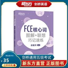 FCE核心词图解+联想巧记速练 fce核心词汇单词图解 剑桥小学英语考级通用考试备考资料模拟练习书籍 初中生俞敏洪网课新东方朗思B2