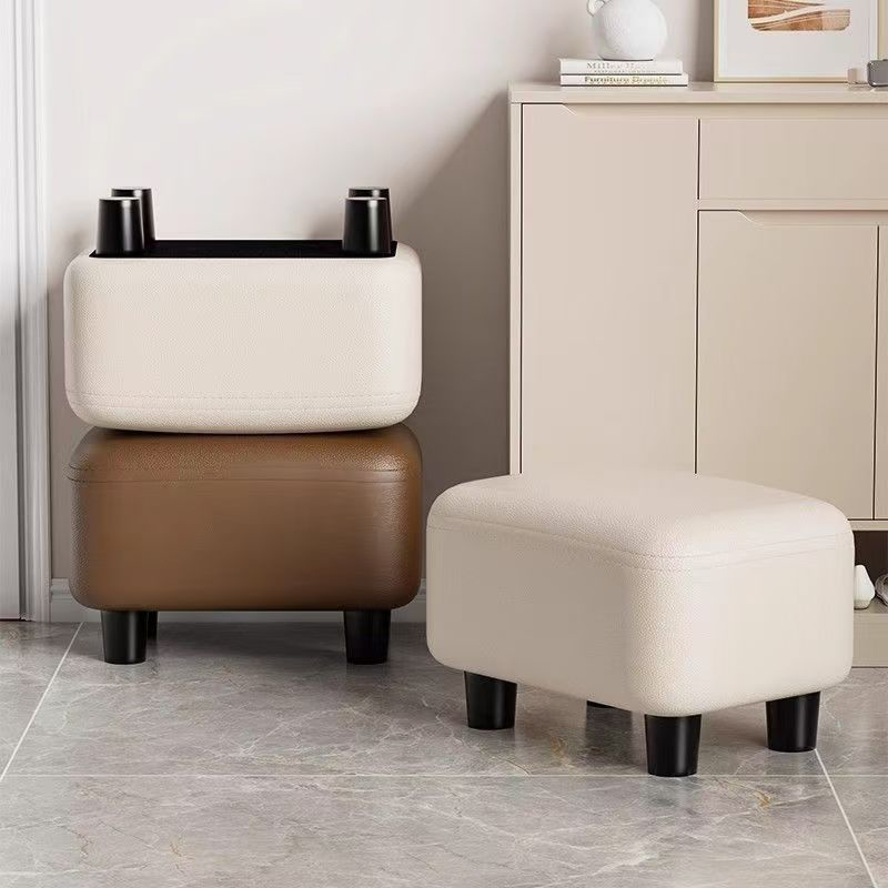 小凳子家用矮凳实木茶几坐墩板凳可叠放储物凳门口玄关软包换鞋凳