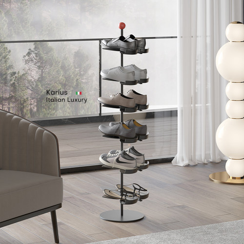 梵朴极简入户玄关落地多层鞋架