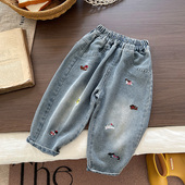 春秋款 休闲裤 2025新款 子男孩秋季 男童牛仔裤 宝宝秋季 儿童裤 长裤 潮