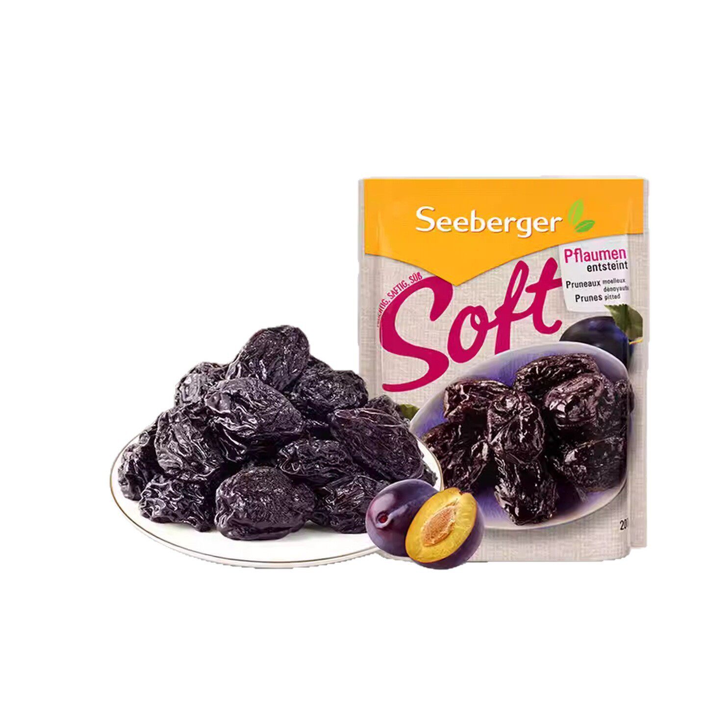 德国进口思贝格去核西梅干休闲零食品解馋孕妇蜜饯无花果干