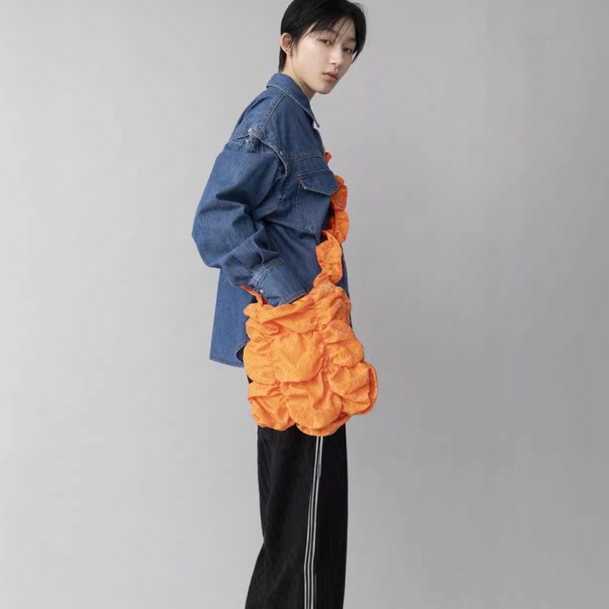 【4折福利】casselini小众褶皱小号绵绵提花单肩斜挎包女可调节,箱包皮具/热销女包/男包,通用款女包,淘宝优惠券,粉丝福利购,淘宝优惠卷