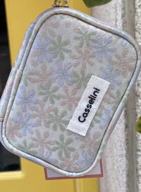 【4折福利】casselini花间刺绣小众设计感首饰收纳包化妆包女